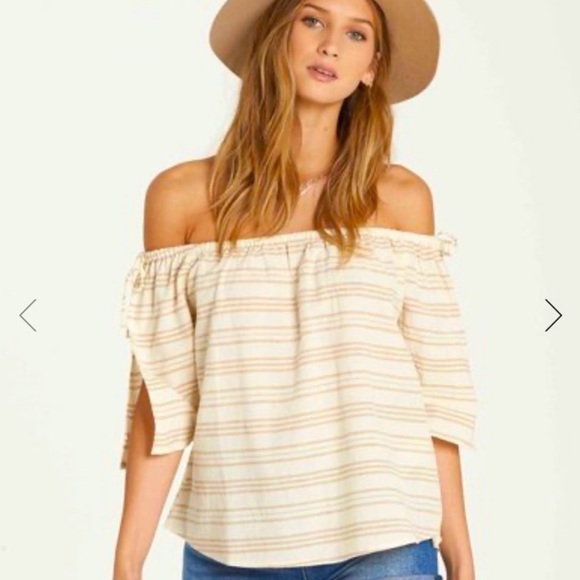 Billabong Tops - NWT Billabong  Match Off Shoulder Top MSRP $45 P2P 16